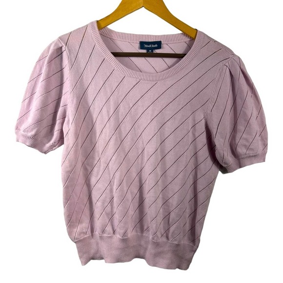 ModCloth Knit Short Sleeve Sweater Top Size Medium - Picture 2 of 8